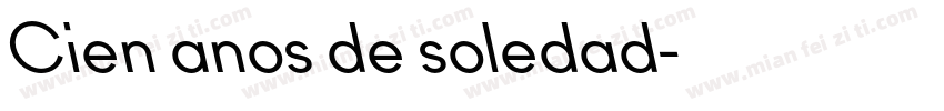 Cien anos de soledad字体转换